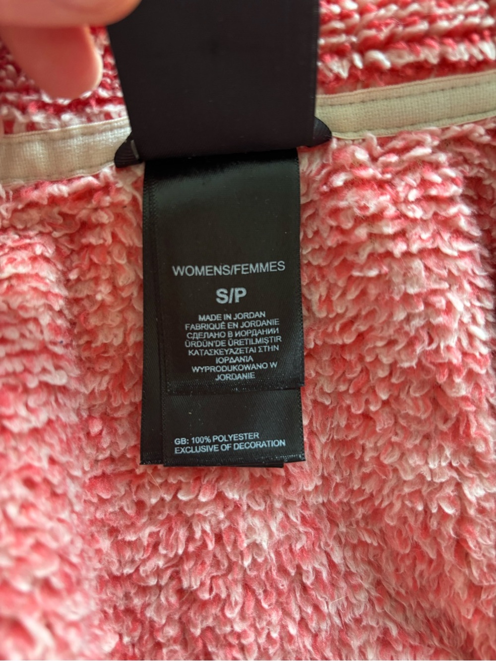 The North Face Soft Fleece Zip Up Jacket Coral Pink Women’s Size S Winter Cold - Picture 7 of 8